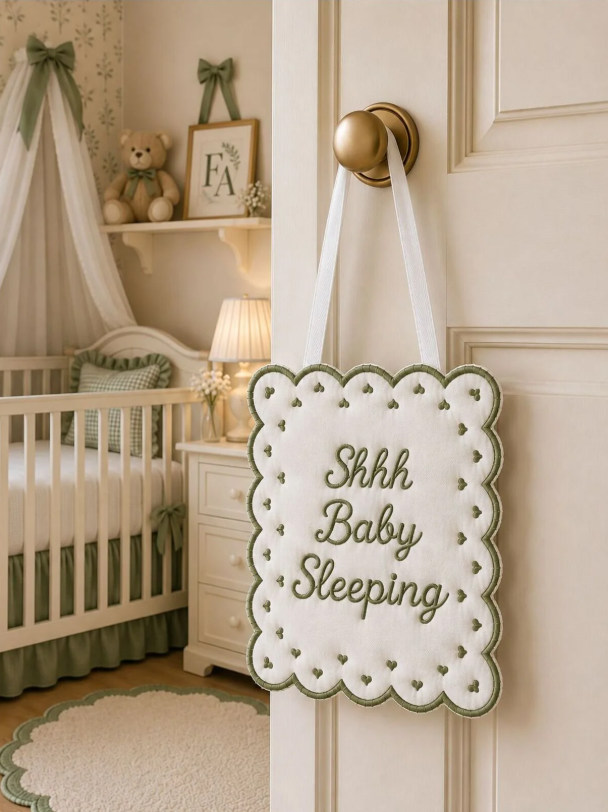 Keten Bebek Uyku / Baby Sleeping Kapı Yastığı
