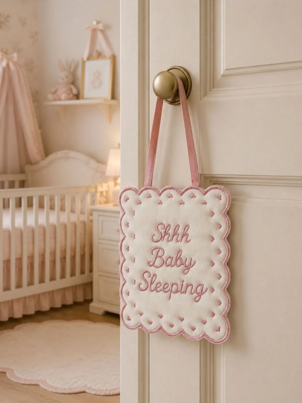 Keten Bebek Uyku / Baby Sleeping Kapı Yastığı