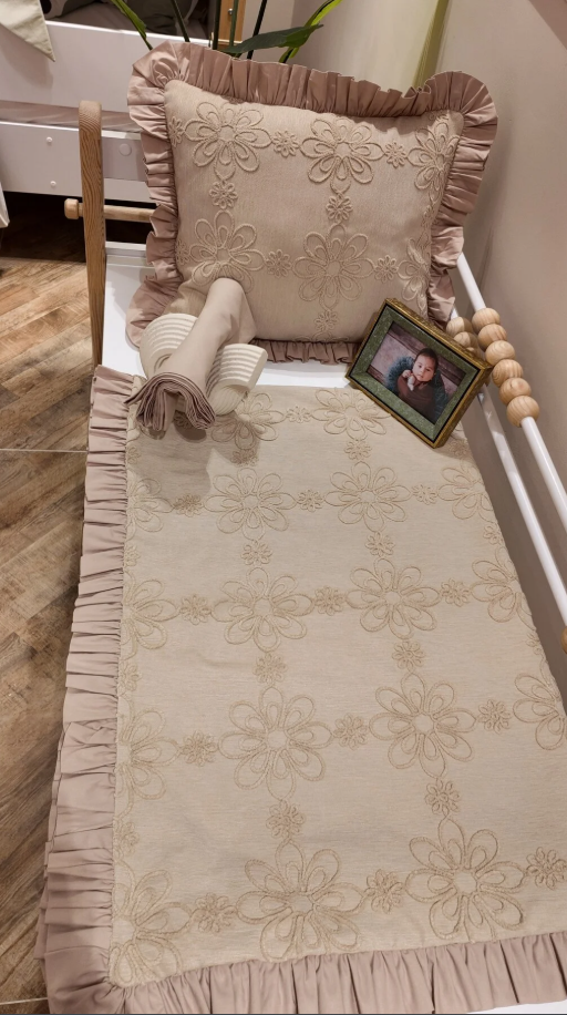 Bahar Bebek Nevresim Takımı – Vizon Renk 100x150 Pamuklu Bebek Nevresimi